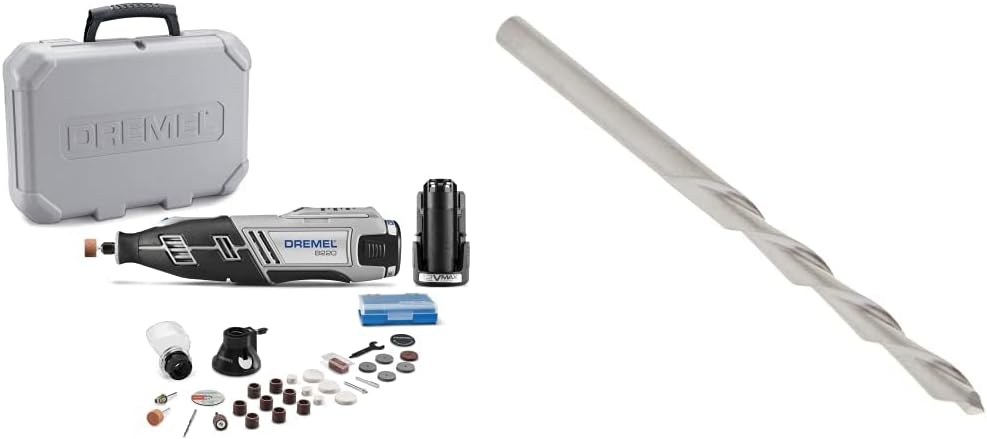 Dremel 8220-1/28 12-Volt Max Cordless Rotary Tool Kit- Engraver, Sander, and Polisher- Perfect for Cutting, Wood Carving, Engraving, Polishing, and Detail Sanding- 1 Attachment & 28 Accessories