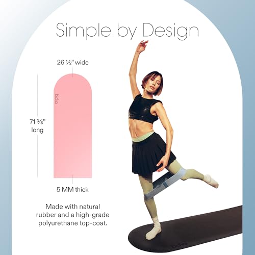 Bala Yoga Mat for Home Gym - Non Slip Exercise Mat for Home Workout, Stretching, Pilates, Aerobics & Floor & Fitness Work Out - Indoor Exercising Mat