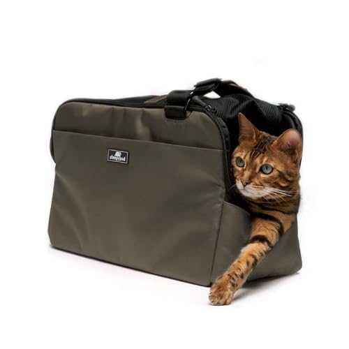 Sleepypod Atom - Airline Approved Pet Carrier and Crash-Tested Car Seat for Cats and Dogs up to 12 lbs. (Dark Chocolate)