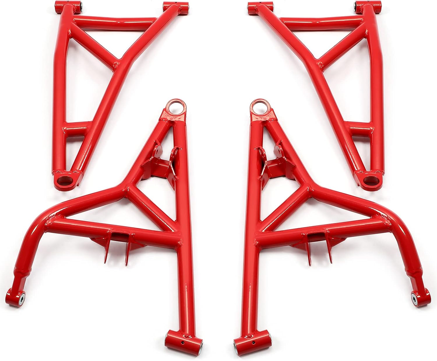 HECASA 4 A Arms Compatible with 2014-2022 Polaris RZR XP 1000 / 4 1000 1.5 Additional Clearance Front Upper & Lower A-Arms Rods High Clearance Red