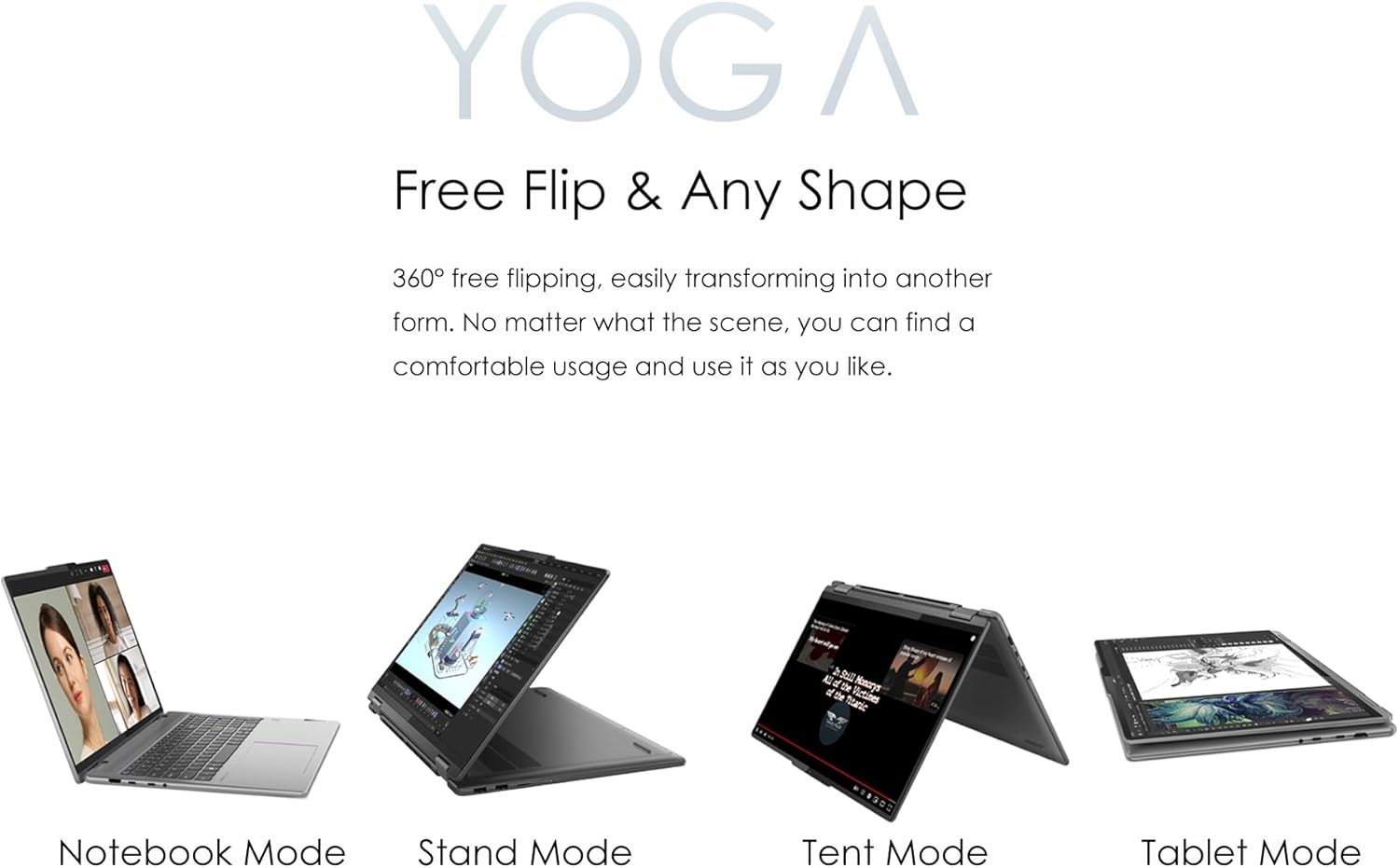 LENOVO Yoga 7I 16" WUXGA 16:10 2 in 1 Touch-Screen Laptop Intel CORE I5-1335U (Beats i7 1260U) 2xThunderbolt Fingerprint Reader Storm Grey Win11 W/HDMI (8GB RAM | 512GB PCIe SSD)