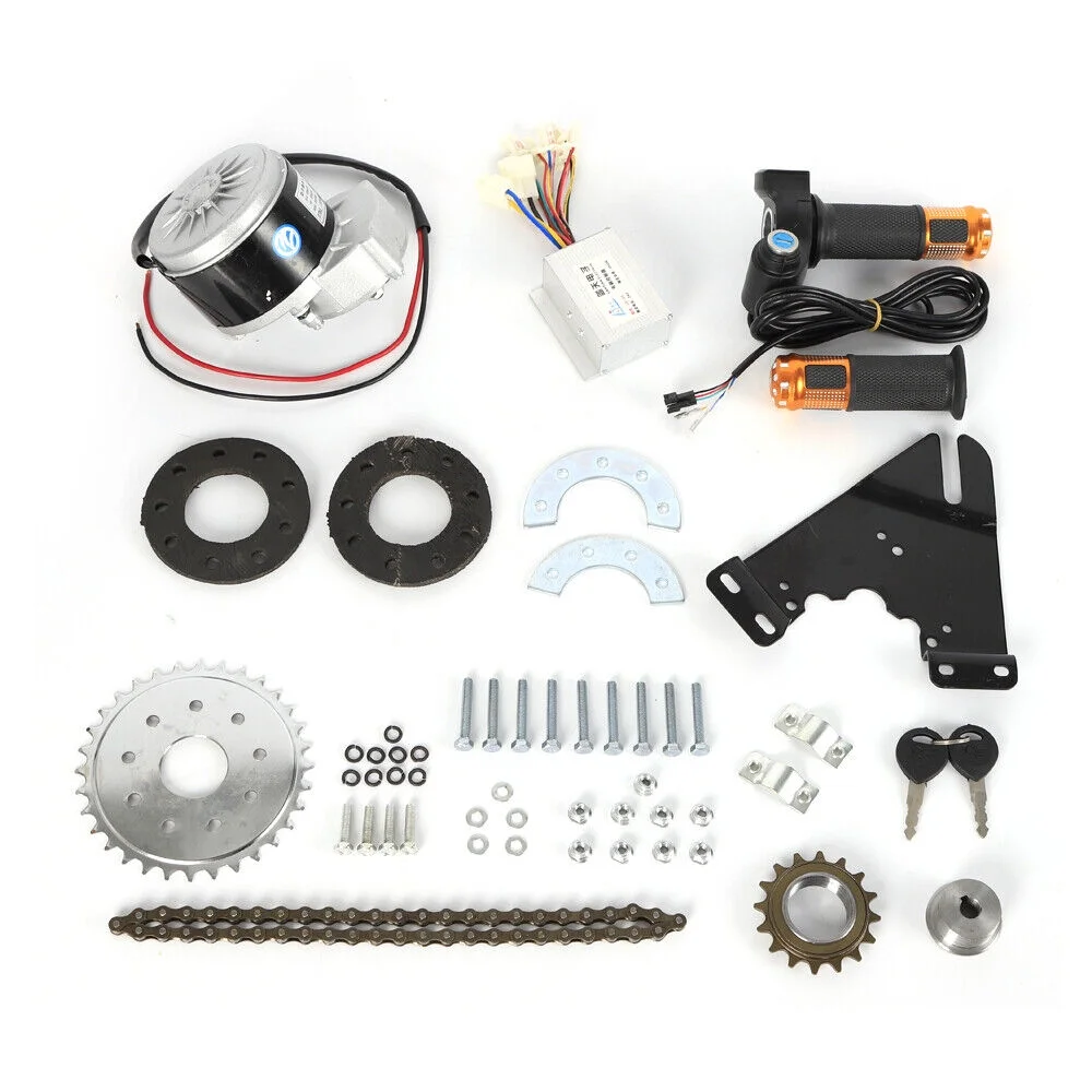 Miumaeov 24V 250W Electric Drive Bike Conversion Kit Thumb Kit Twist Kit Mountain Bike Conversion Custom Electric Conversion Kit Electric Geared Bicycle Derailleur Homemade DIY Electrci Bicycle