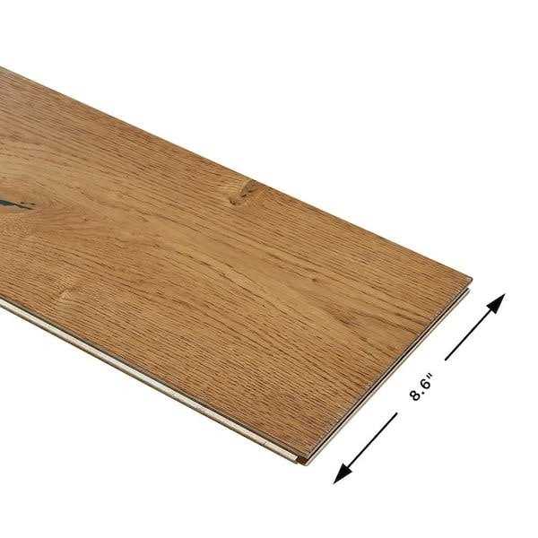 Malibu Wide Plank French Oak 1/2 in. T x 7.5 in. W Water Resistant Wirebrushed Engineered Hardwood Flooring