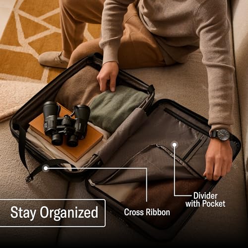 Samsonite Freeform 21-Inch Hardside Carry-On Luggage - Hardshell Carry-On Suitcase - TSA, Airline-Approved - Expandable Hard Shell, Smooth Rolling Spinner Wheels for Lightweight Travel - Navy