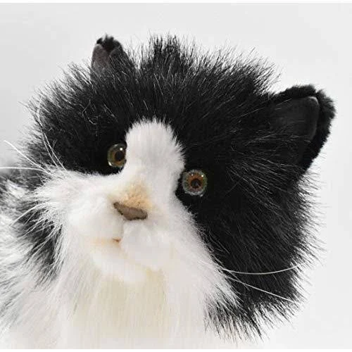 Hansa Black and White Cat Plush