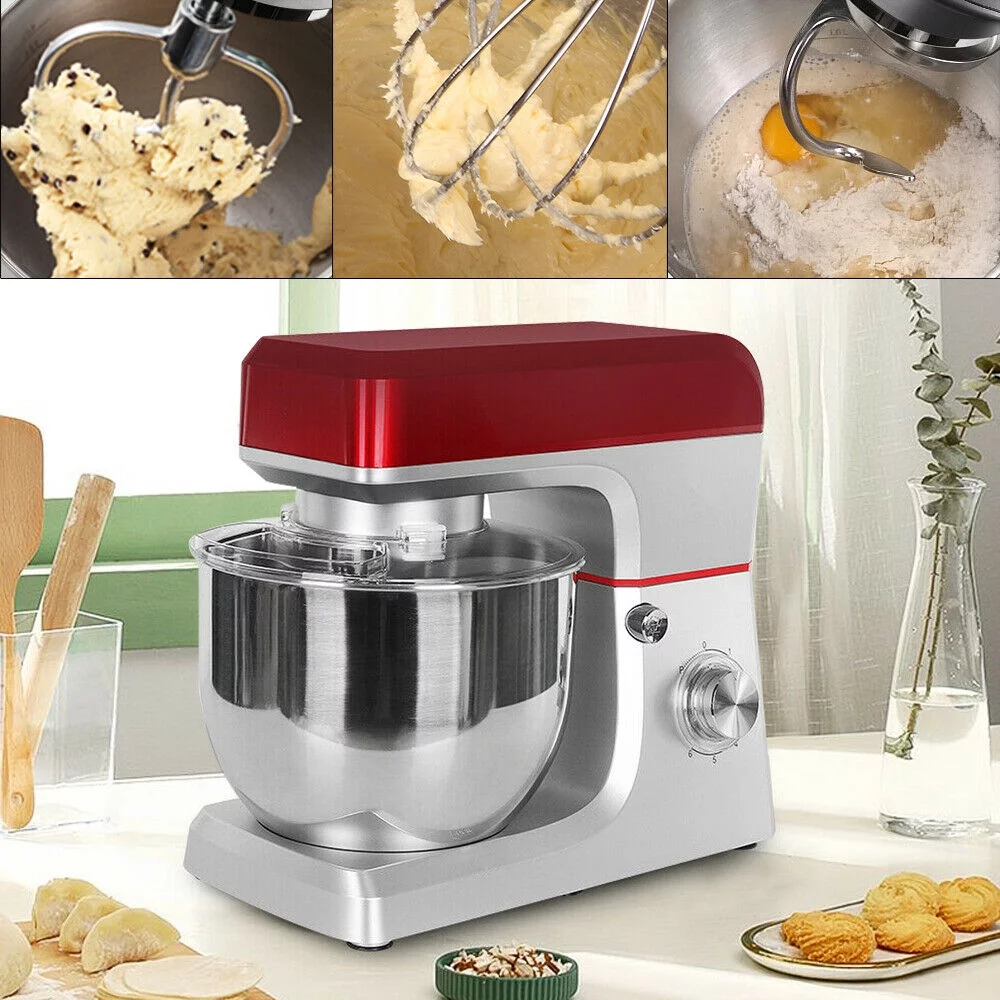 MIDUO 1.2KW Electric 6 Speed Stand Mixer 7L Dough Egg Cake Food Mixer for Kitchen