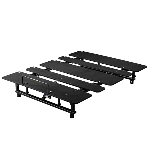 Electric Adjustable Bed Base Frame, Queen Size Bed Frame, Head & Foot Incline, Zero Gravity Lounge Bed, Quiet Motor, Wireless Remote, Black