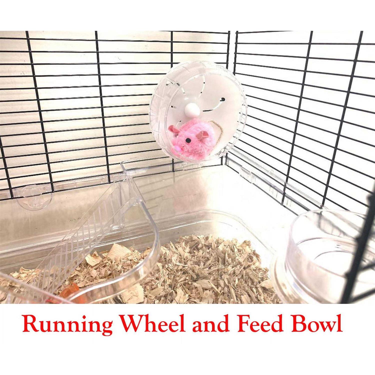 Mcage Large 3-Story Acrylic Clear Hamster Palace Habitat Home House Cage for Guinea Pig Rodent Gerbil Rat Mice Mouse - Pet Supplies online store