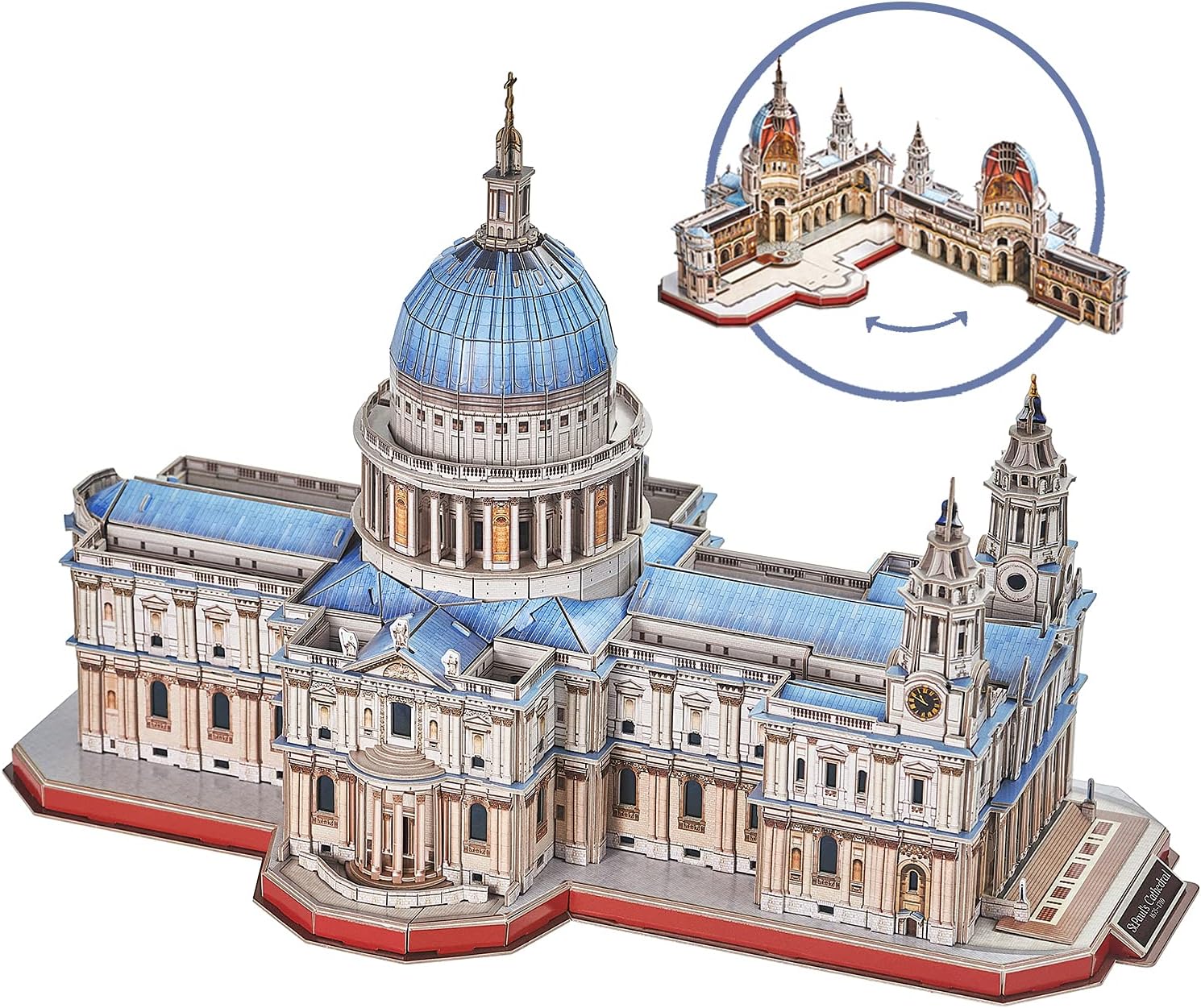 CubicFun 3D Puzzle for Adults Moveable Notre Dame de Paris Church Model Kits Large Challenge French Cathedral Brain Teaser Architecture Building Puzzles, 293 Pieces Pack of 2