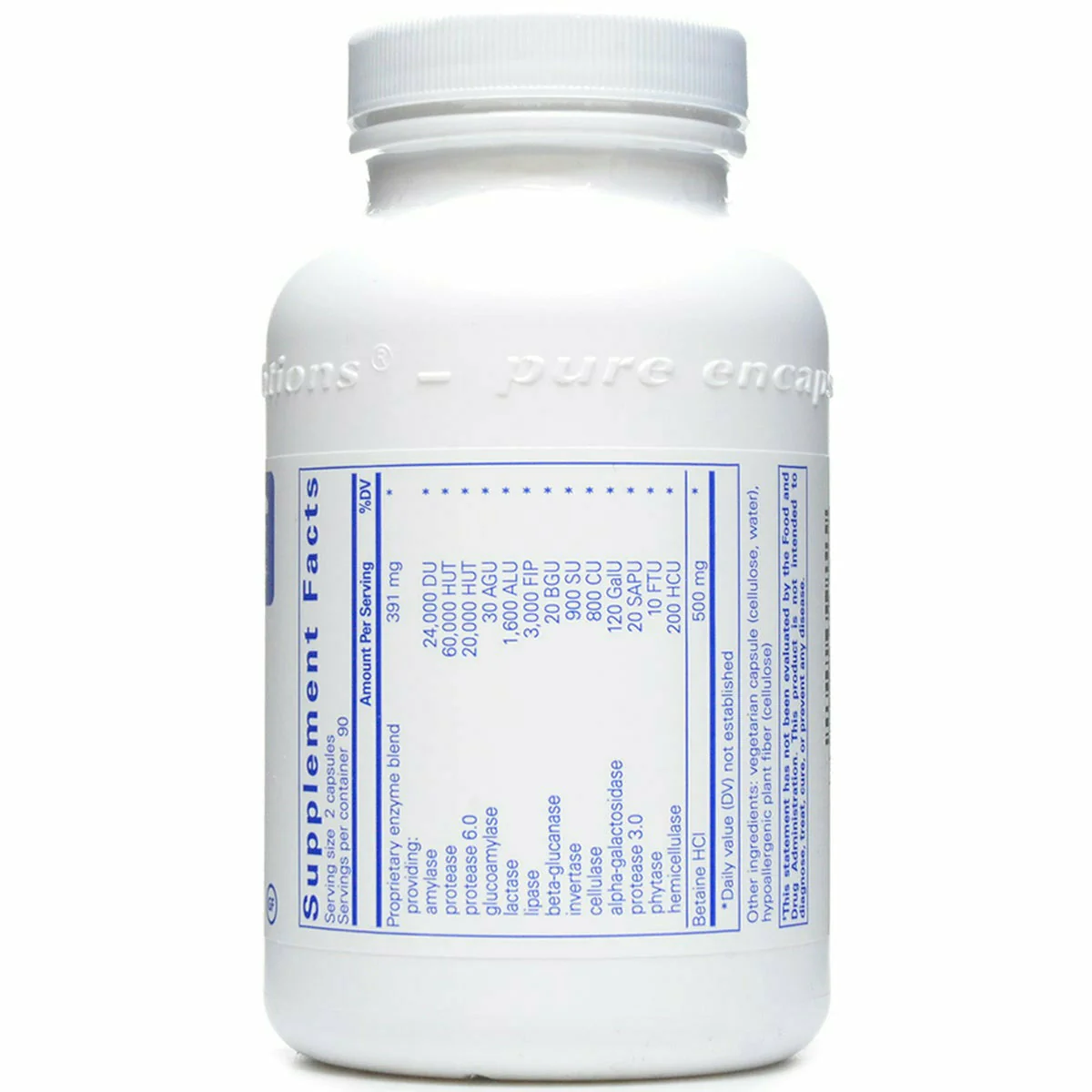 Digestive Enzymes Ultra w/ HCl by Pure Encapsulations - Kansas Nuitrition - HNZSDS