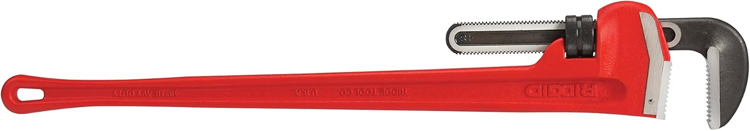 RIDGID 31040 Model 48 Heavy-Duty Straight Pipe Wrench, 48-inch Plumbing Wrench