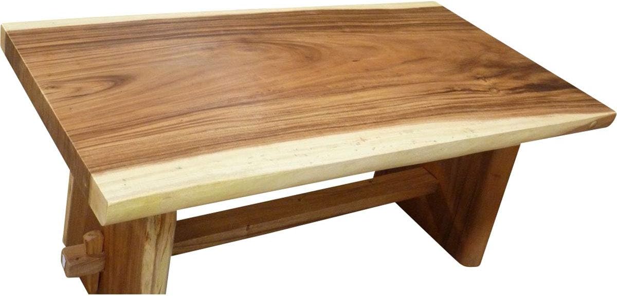 Suar Live Edge Unique Slab Rustic Dining Table - 71" Long