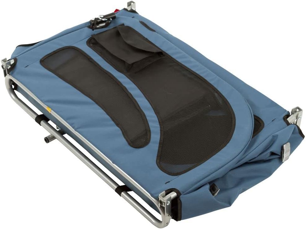 Blue 2-in-1 Pull-Behind Dog Bike Carrier Bicycle Pet Trailer