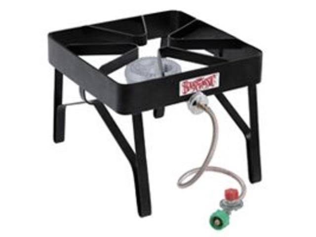Bayou Classic Outdoor Patio Burner, Size: 16 x 16 x 13 Inches, Black