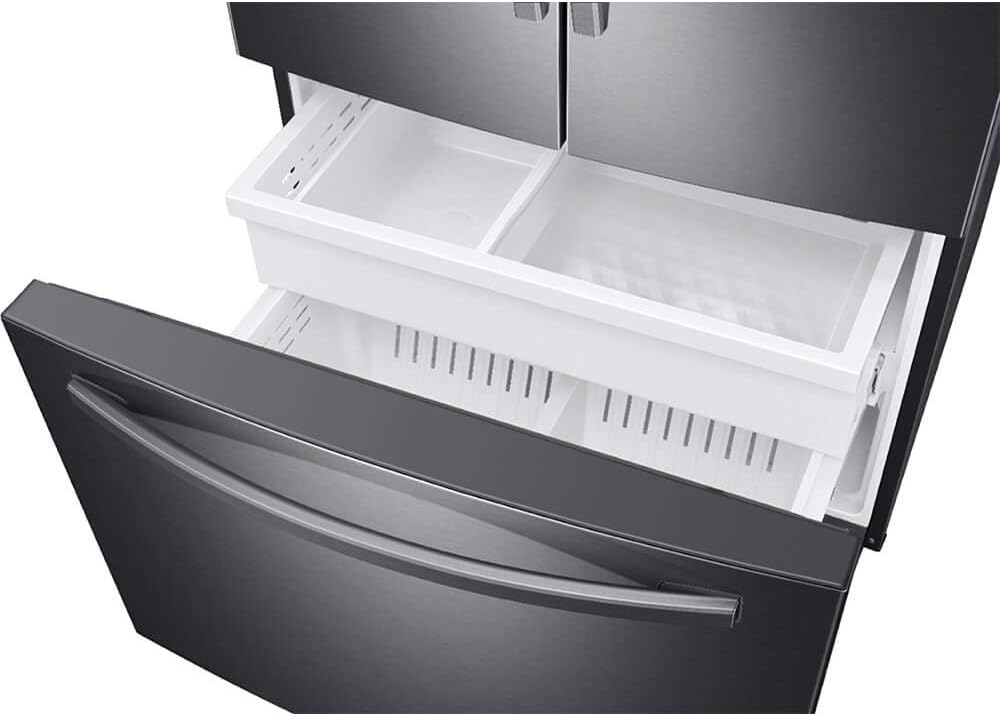 SAMSUNG RF28T5001SG 28 cu. ft. Large Capacity 3-Door French Door Refrigerator in Black Stainless Steel