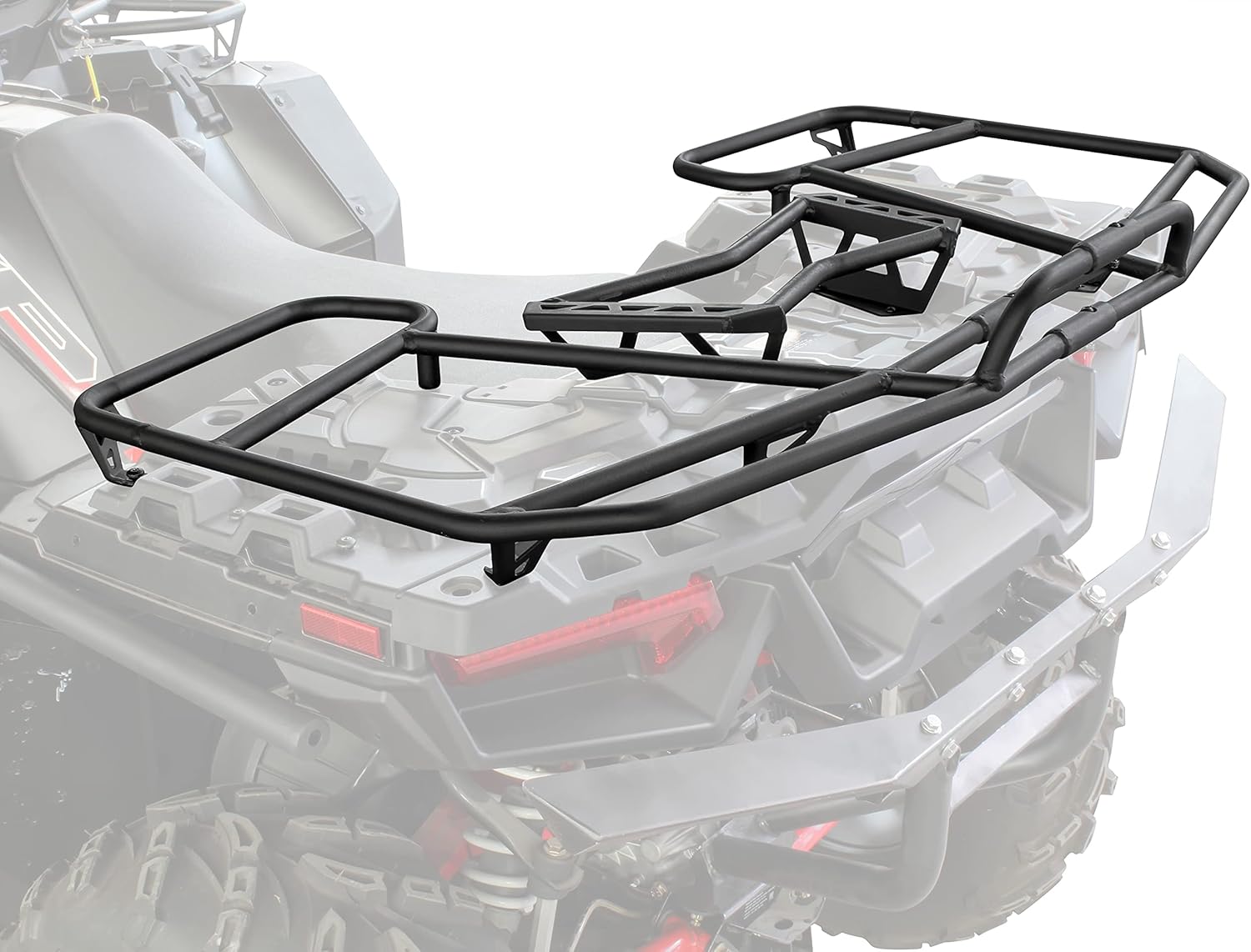 LDETXY Rear Steel Rack for Polaris Sportsman 850 XP 1000, Rear Storage Bin Cargo Storage Box Rack Extender for 2017-2022 Polaris Sportsman 850 / XP 1000 Accessories