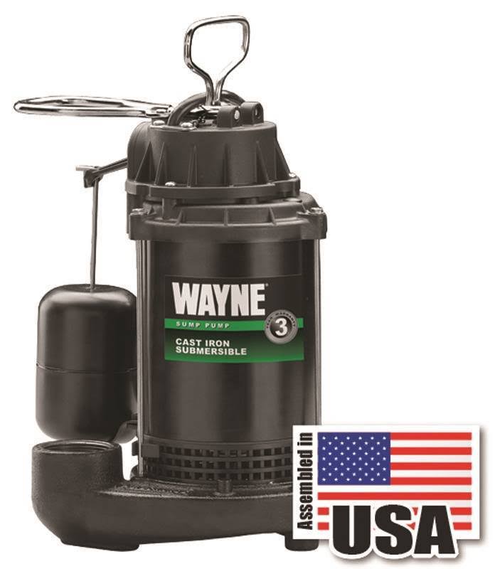 Wayne Cast Iron 1/2 HP Submersible Sump Pump