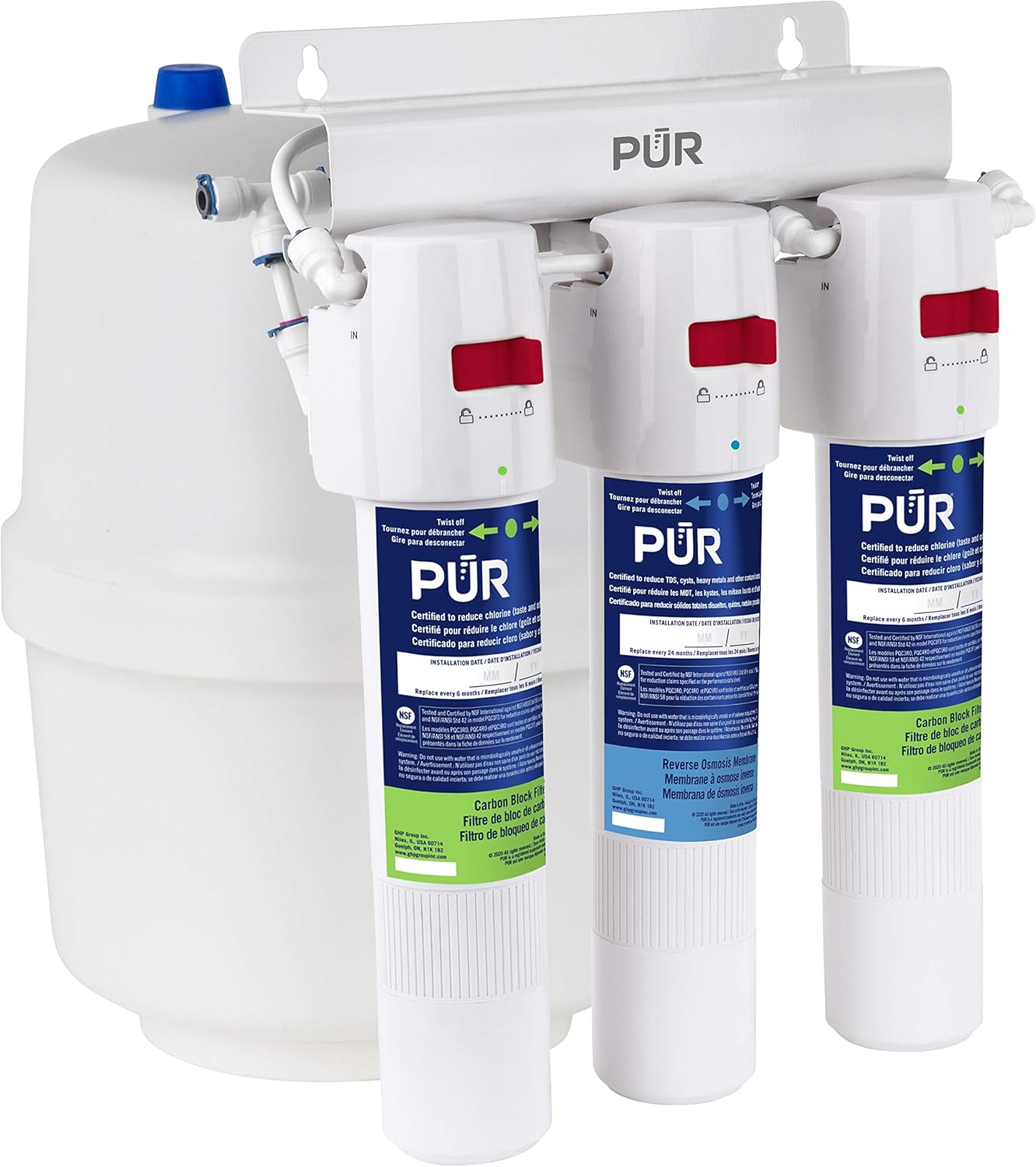 PUR Filter Replacement Kit, Standard, White Pack of 2
