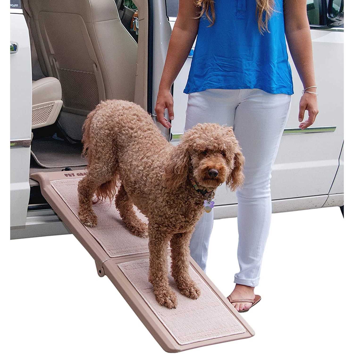 Pet Gear Inc Short Bi-Fold Pet Ramp Supertrax - Pet Supplies online store