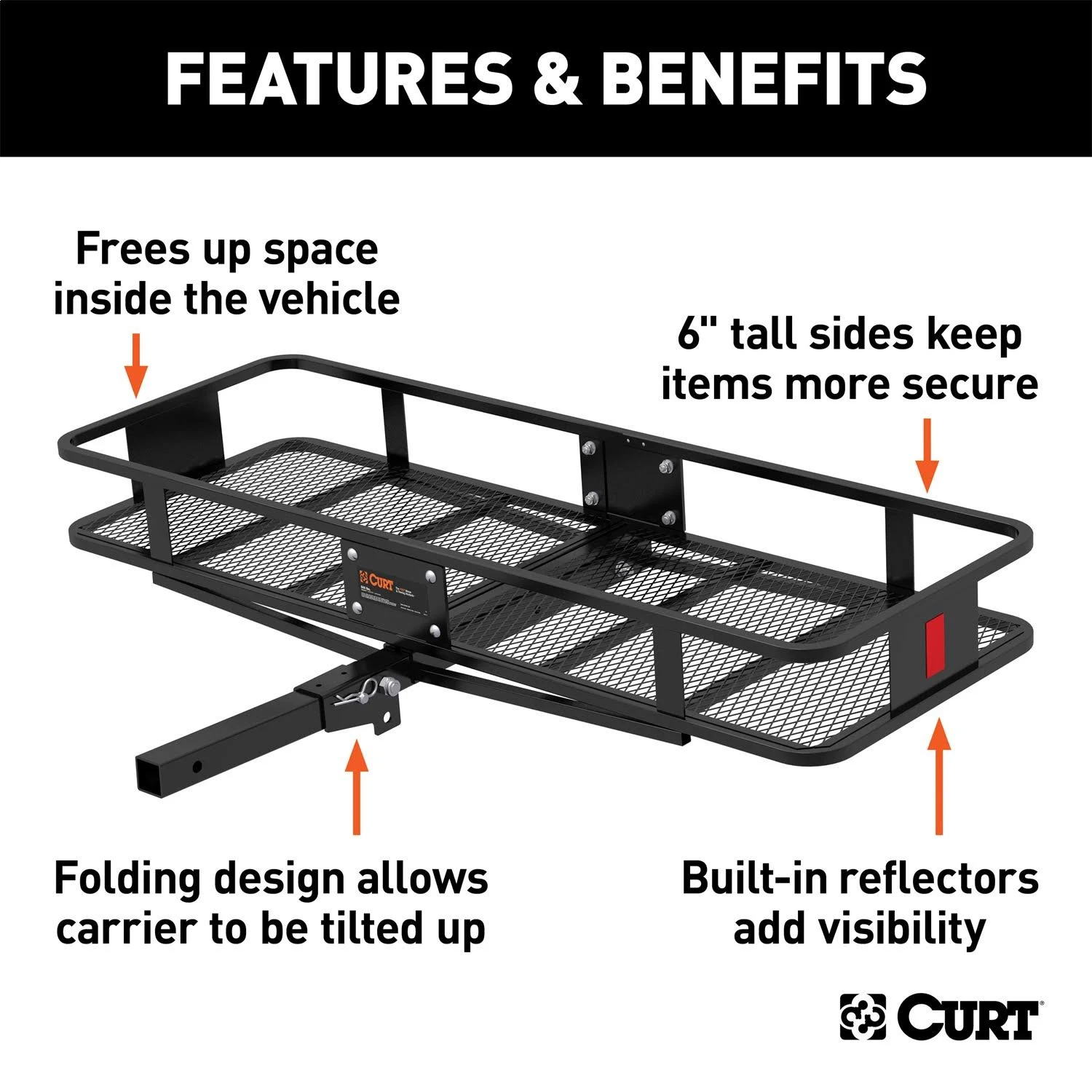 Curt 18151 Basket Style Cargo Carrier