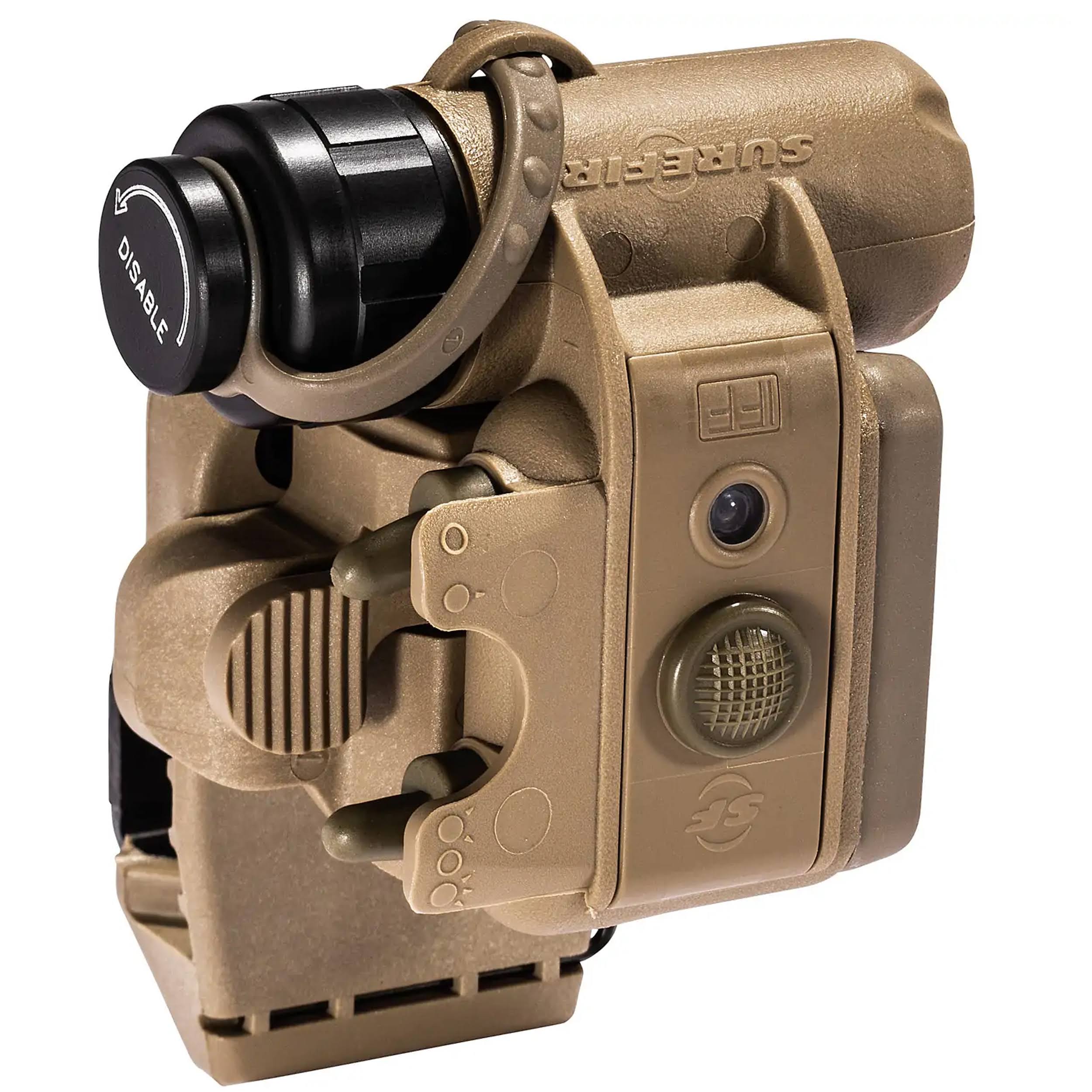 Surefire HL1-D-TN Helmet Light, Ir/yg/ir LEDs, Tan