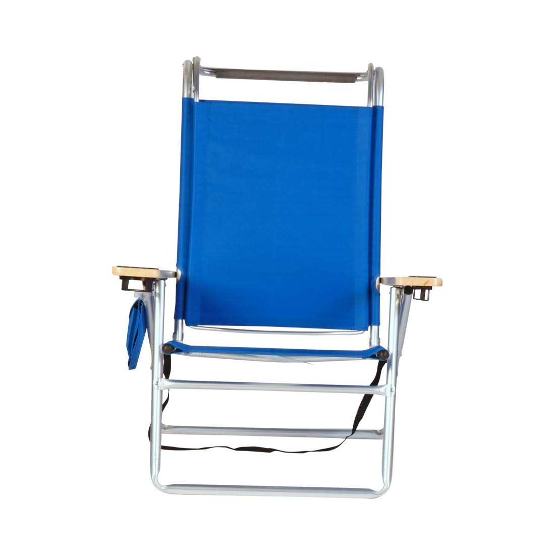 Deluxe 4 Reclining Positions Lightweight High Aluminum Beach Chair with Canopy Shade, Drink Holder, Storage Pouch 920