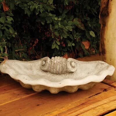 Shell Birdbath OrlandiStatuary