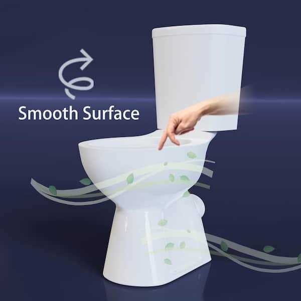 Simple Project 19 in. 2-Piece 1.0/1.6 GPF Dual Flush Elongated Toilet - Shop Hardware Tools Online Store