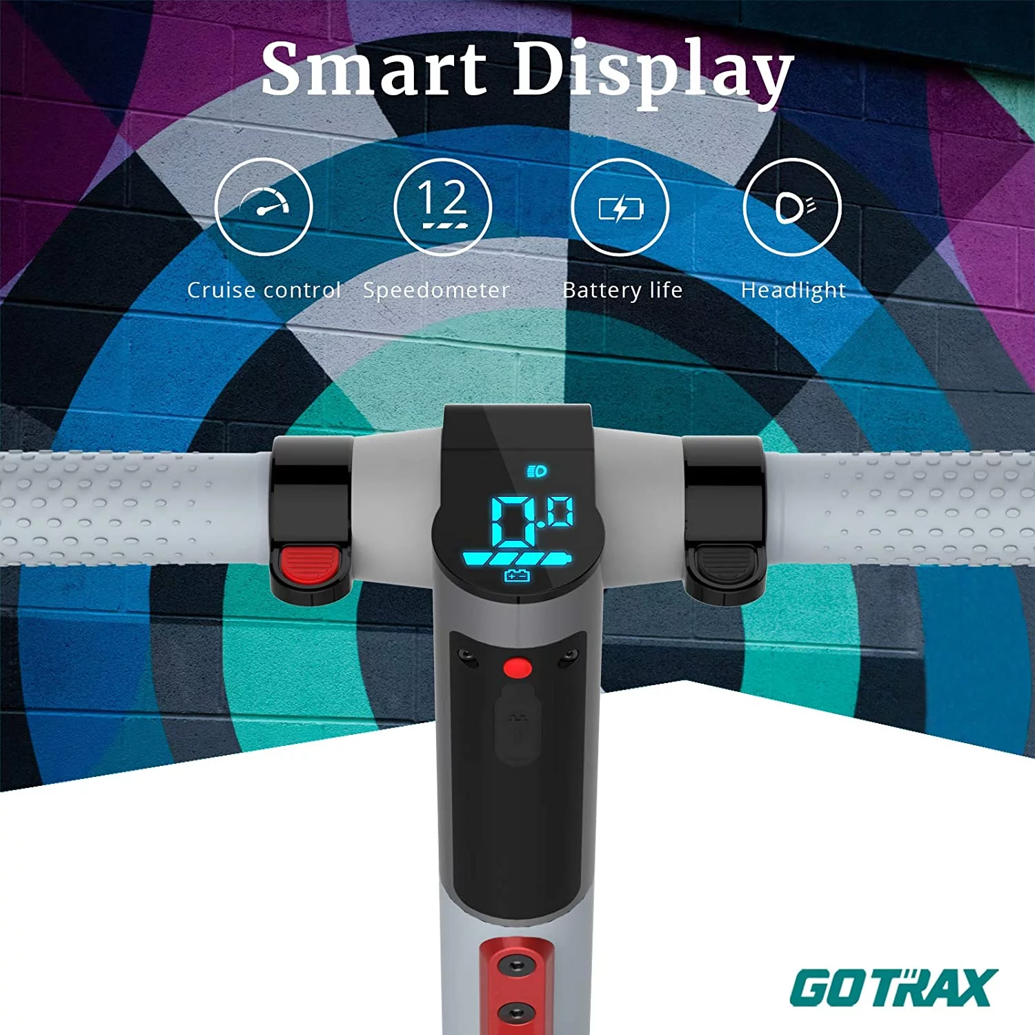 GOTRAX Vibe Electric Scooter for Kids Teens 8-15, 200W 6.5" Tires 7 Miles Foldable Commuting E-Scooter, Blue