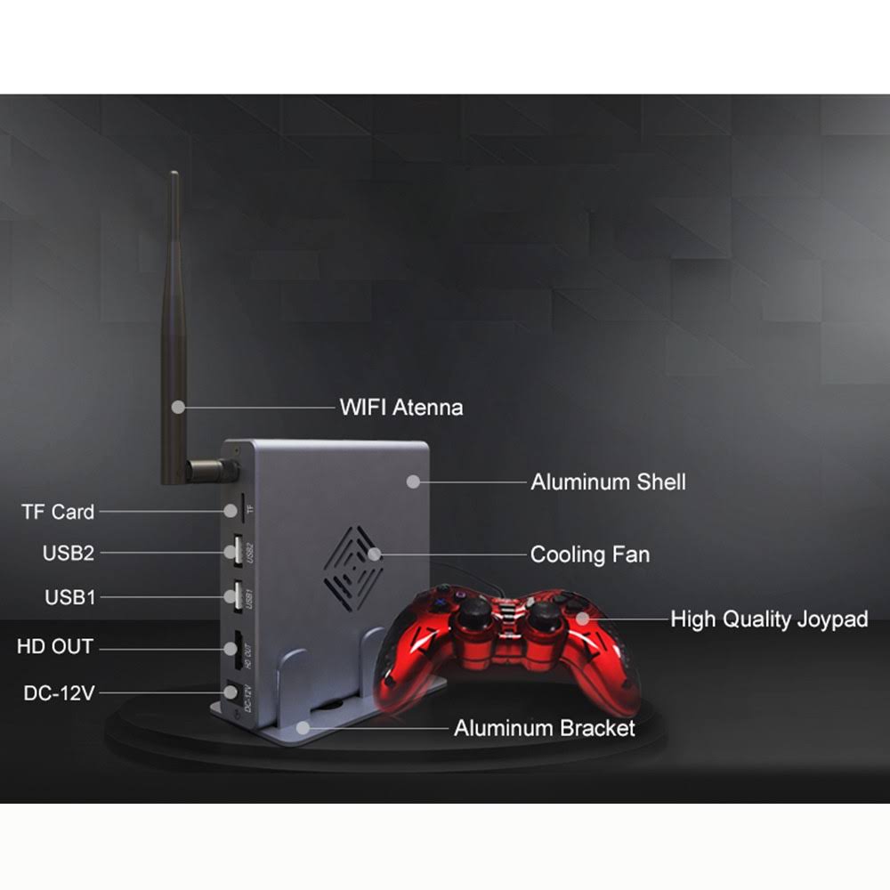 Retro Game Console Electronic Game Box Game Console, Video Game Box with Cable and Gamepad
