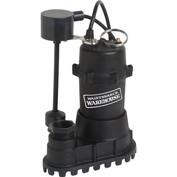 Maintenance Warehouse 1/3 HP Cast Iron Sump Pump SBI250VD