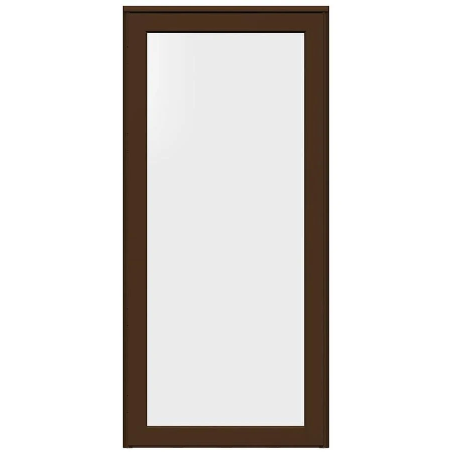 Larson Platinum Sg 32-in x 81-in Woodland Full-view Right-Hand Outswing Aluminum Storm Door in Brown | 44904381L