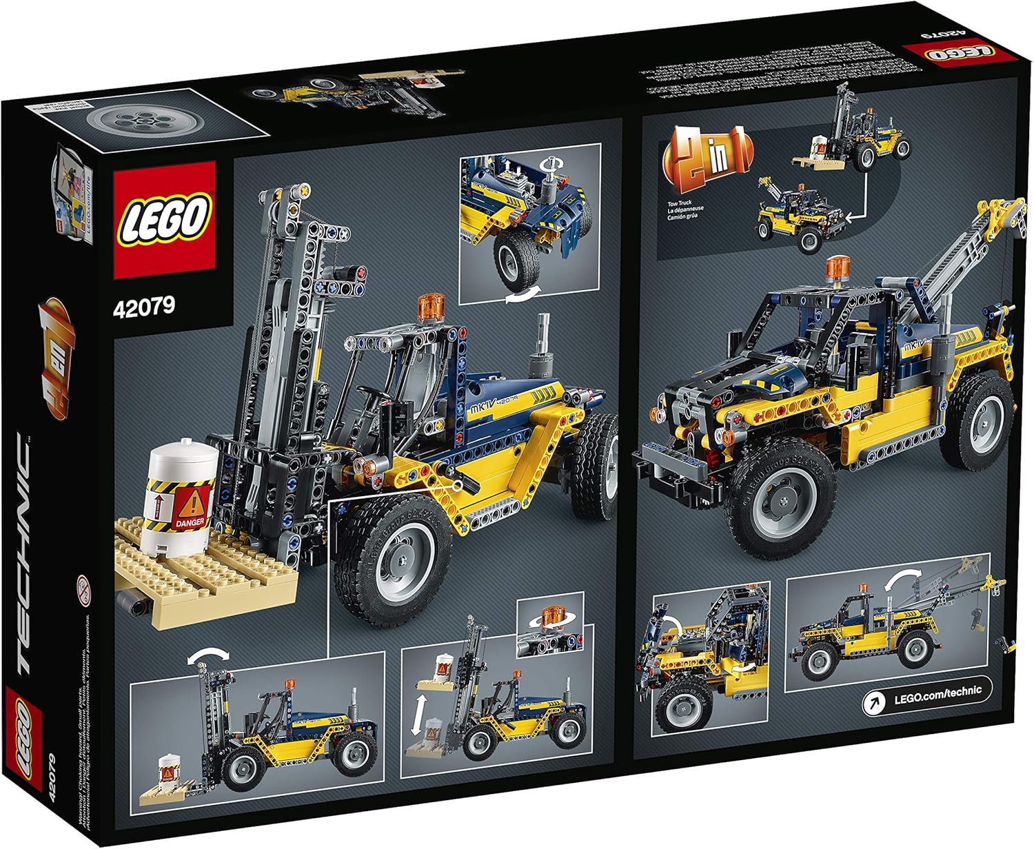 LEGO Technic Heavy Duty Forklift 42079 Building Kit (592 Pieces)