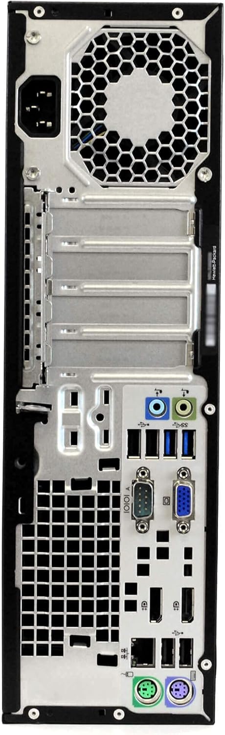 HP EliteDesk 800G1 Business Desktop Computer, Intel Quad Core i5, 8GB DDR3 RAM, 240GB SSD, DVD-ROM, Windows 10 Home, RGB Speakers (Renewed)