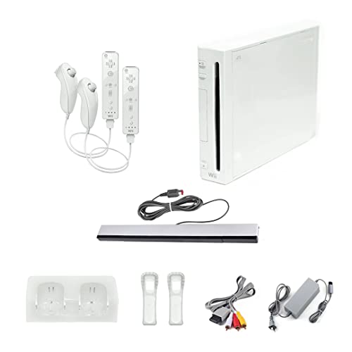 Nintendo Wii Console, White Premium Bundle [nintendo_wii] (Renewed)