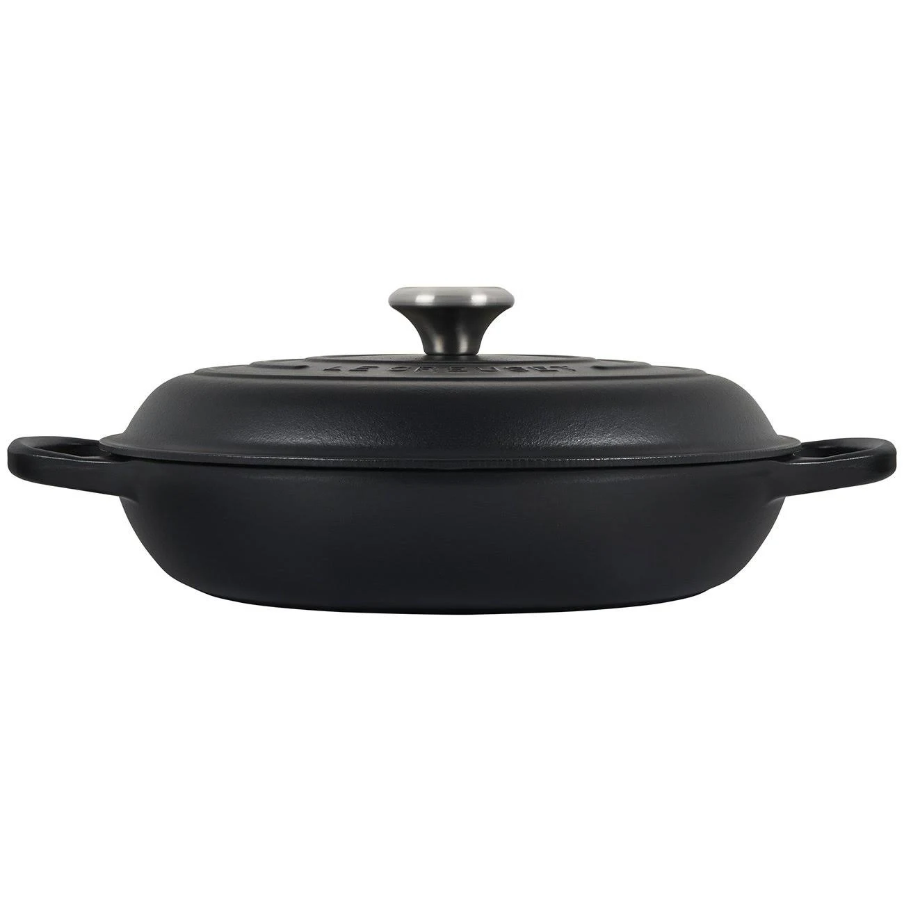 Le Creuset Signature Cast Iron 3.5-Quart Licorice Braiser