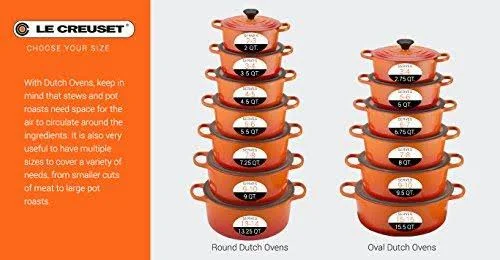 Le Creuset Signature Cast Iron 8-Quart Oyster Oval Dutch Oven