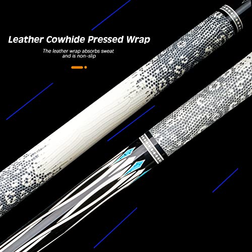 KONLLEN Pool Cue Stick Pro Taper Canadian Maple Billiard Pool Sticks for Adults with Low Deflection Shaft (10.5mm/11.5mm/12.5mm Tip) Professional Billiard Cue Set with Extension and Cue Case