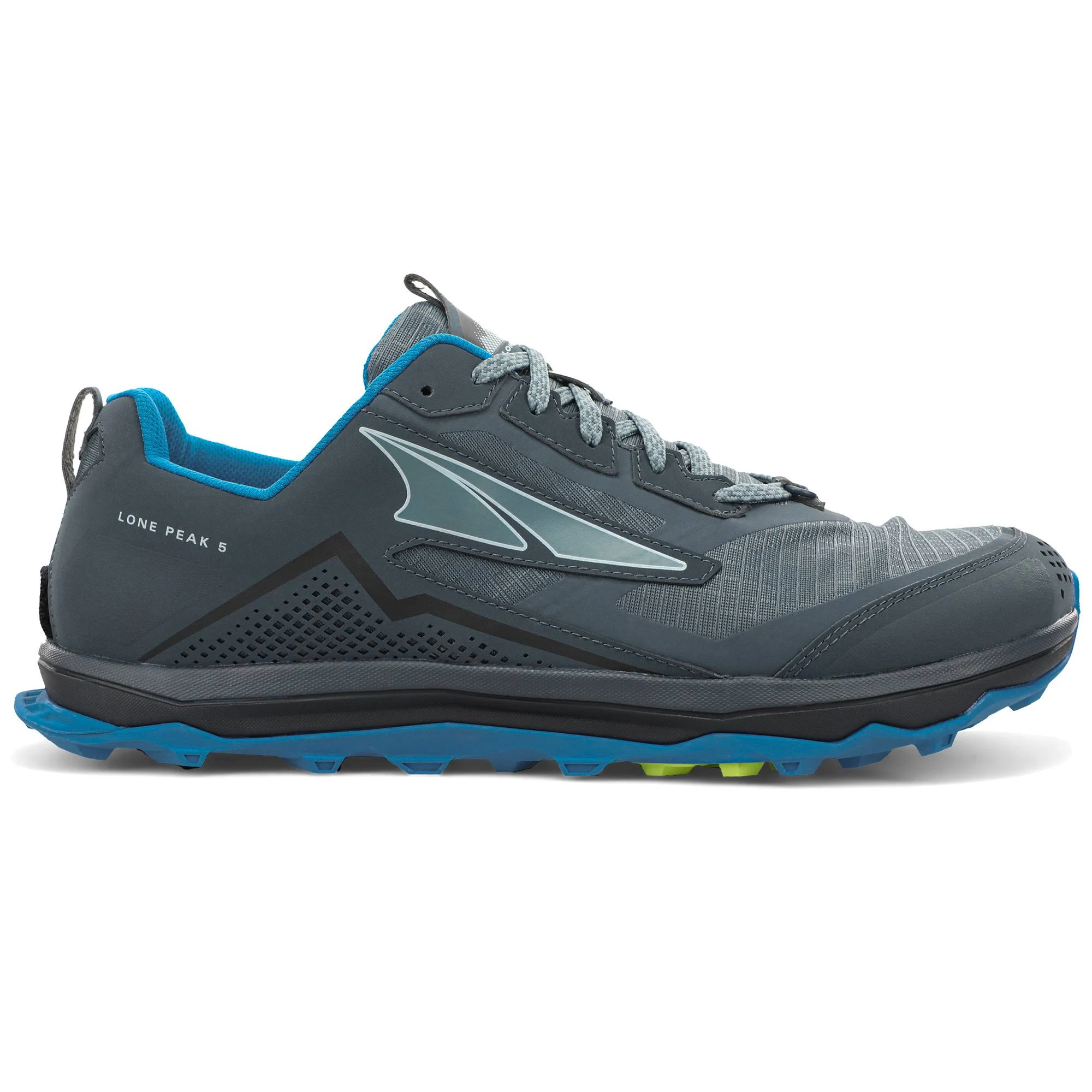 Altra Lone Peak 5 Wide 10 , Blue/Lime (Men&s)