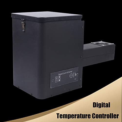 Pellet Smoker Hopper Assembly Kit, Intelligent Digital Temperature Controller Electric Wood Pellet Smoker Grill Part for Grill, Smoke, Bake, Roast, Braise, and BBQ (Mechanical Knob)