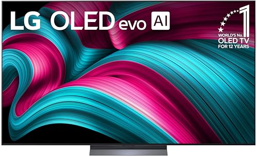 LG 65-Inch Class OLED evo AI 4K C5 Series Smart TV w/Dolby Atmos, Dolby Vision, HDR10, AI Super Upscaling 4K, Filmmaker Mode, Wow Orchestra, Alexa Built-in (OLED65C5PUA, 2025)