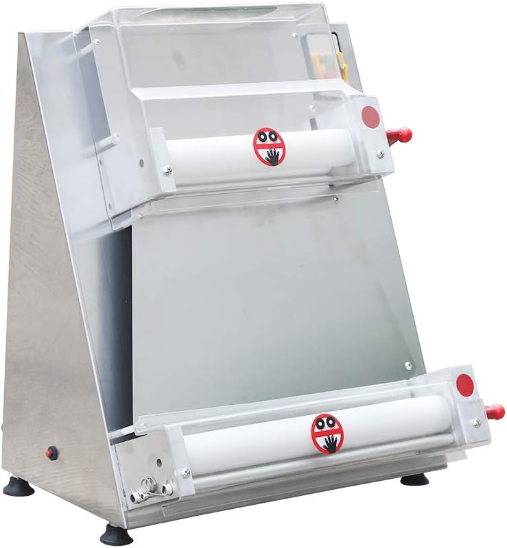 SAZDFY Pizza Dough Roller Sheeter Electric Pizza Dough Press Making MachineCommercial Dough Roller Sheeter for Noodle Pizza Bread and Pasta Maker 370W