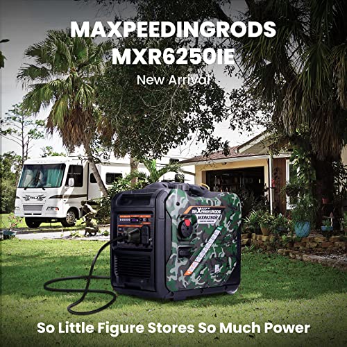maXpeedingrods 4000 Watt Dual Fuel Inverter Generator with Bluetooth® Control Start and Display, RV Ready, Electric Start, Quiet for Outdoor Camping, Home Backup, Garden，PGMA Compliant
