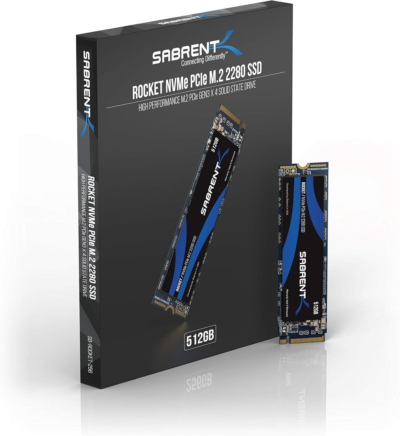Sabrent 512GB Rocket NVMe PCIe M.2 2280 Internal SSD High Performance Solid State Drive (SB-ROCKET-512) Pack of 2