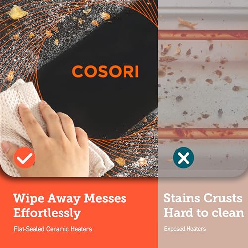 COSORI 13-in-1 26-Quart Ceramic Air Fryer Toaster Oven Combo+ COSORI Splatter Guard, Keep Your Oven Clean from Oil & Smoke