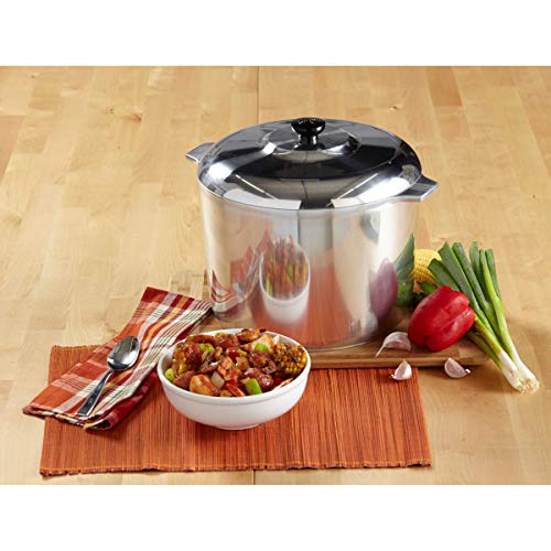 IMUSA USA Heavy Duty Cajun Aluminum Stock Pot 14 Quart and Oval Roaster 18", Silver