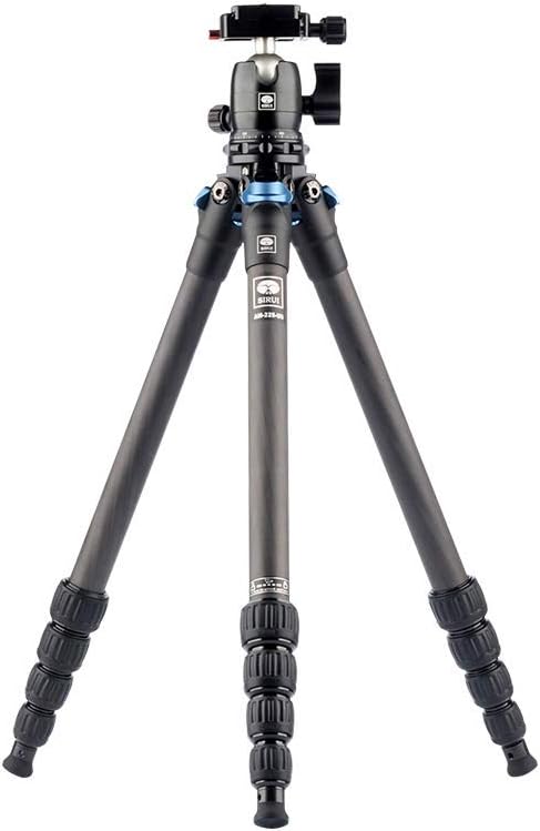 SIRUI AM-223 Carbon Fiber Camera Tripod Mini Travel Compact Tripod with 360° B-00K Ball Head, Arca Swiss Quick Release Plate, Loads up 15KG, Max Height 16.6", Folded Height 12.1"