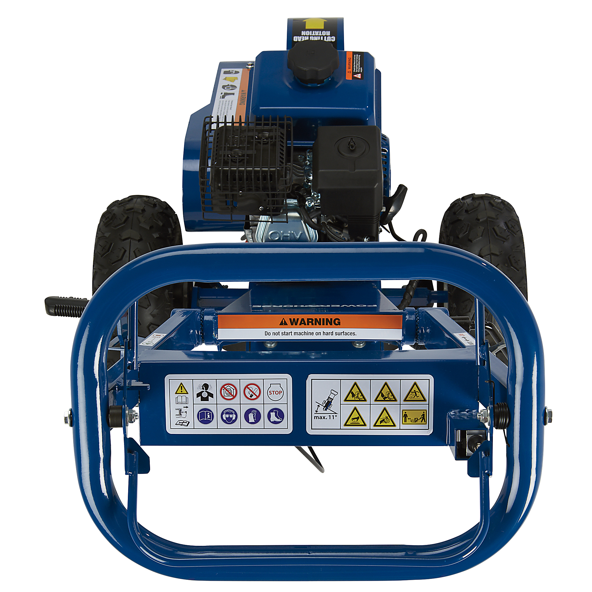 Powerhorse 7 HP Stump Grinder, 212cc Gas-Powered Engine, 6 Carbide-Tipped Teeth