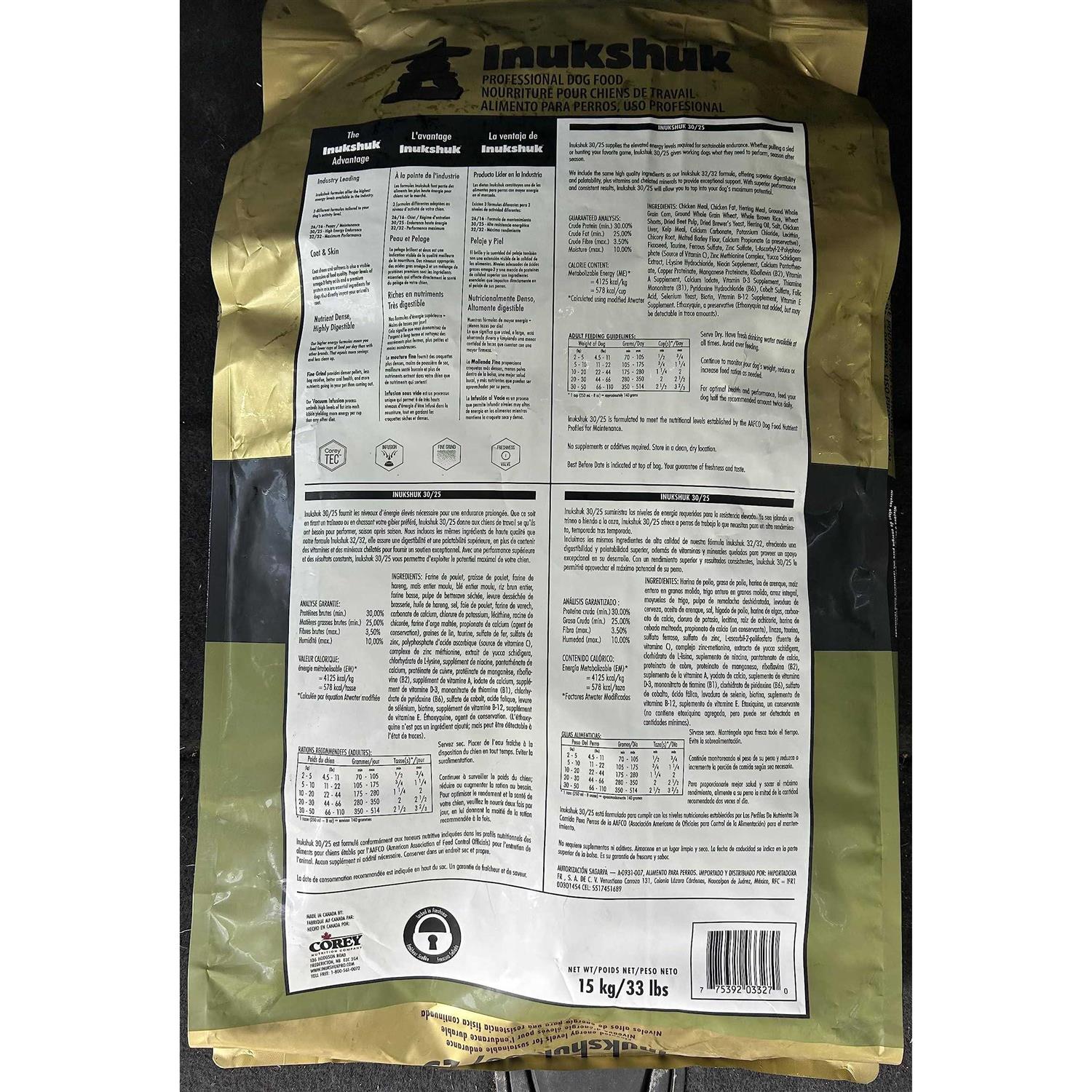 Inukshuk Professional Dry Dog Food 30/25 - Pet Supplies online store