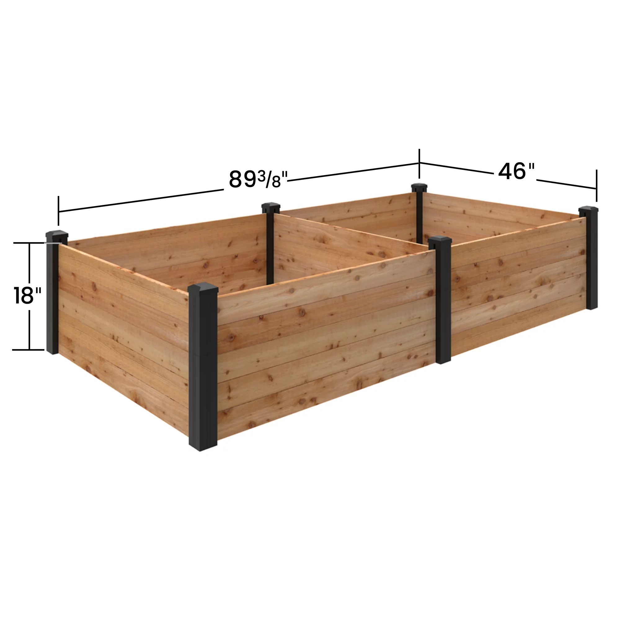 Outdoor Essentials Haven 4 ft. x 8 ft. Natural Cedar Raised Garden Bed